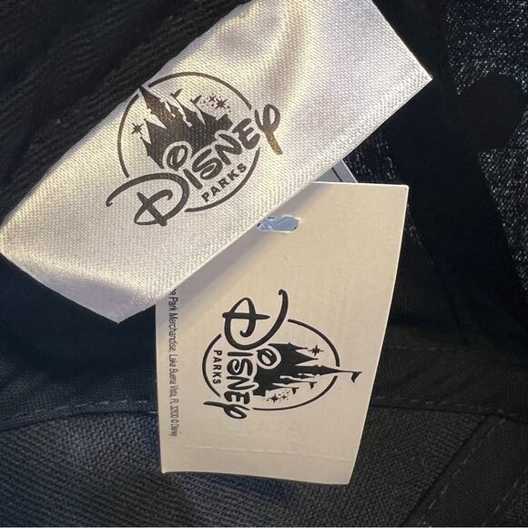 NWT Disney Parks Adult Minnie Ears Hat Pom Pom Polka Dot Black Adjustable Cap - Picture 8 of 8